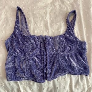 Wild Fable Corset Top Purple